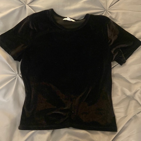 Topshop Tops - Velvet crop top from topshop. EUC.